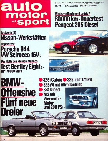 Deckblatt Auto Motor und Sport (16/1985)